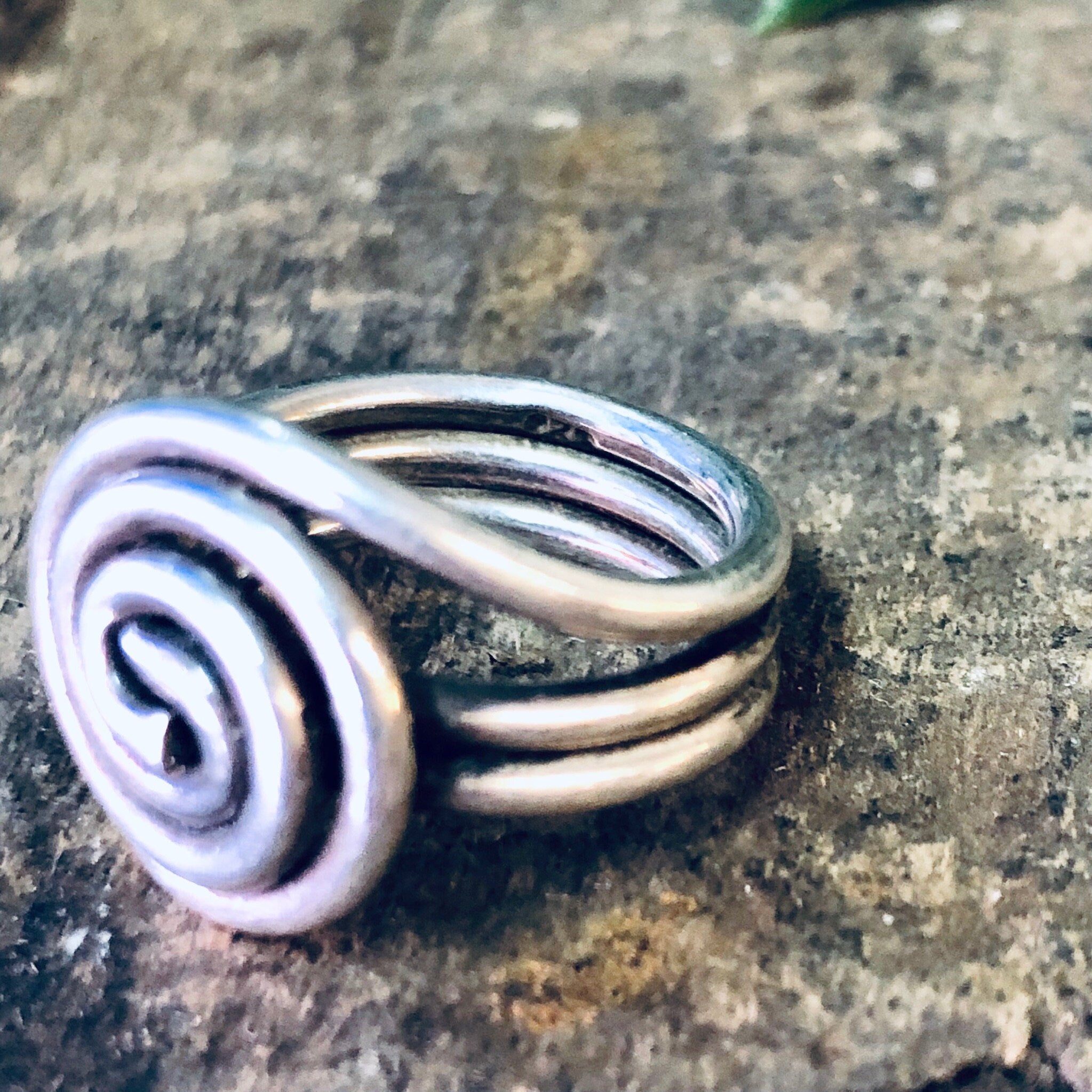 Vintage Ring, Silver Ring, Swirl Ring, Unique Jewelry, Statement Jewelry, Vintage Jewelry, Modernist Ring, Boho Style, Bohemian Jewelry, 925