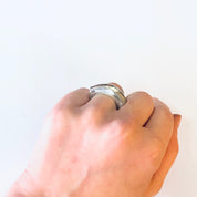 Vintage Ring, Silver Ring, Vintage Jewelry, Simple Ring, Abstract Jewelry, Modernist Ring, Modern Style, Statement Ring, Unique Ring, 925
