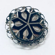 Vintage Brooch, Silver Brooch, Vintage Pendant, Silver Pendant, Pendant Necklace, Round Pendant, Unique Jewelry, Vintage jewelry, 925 brooch
