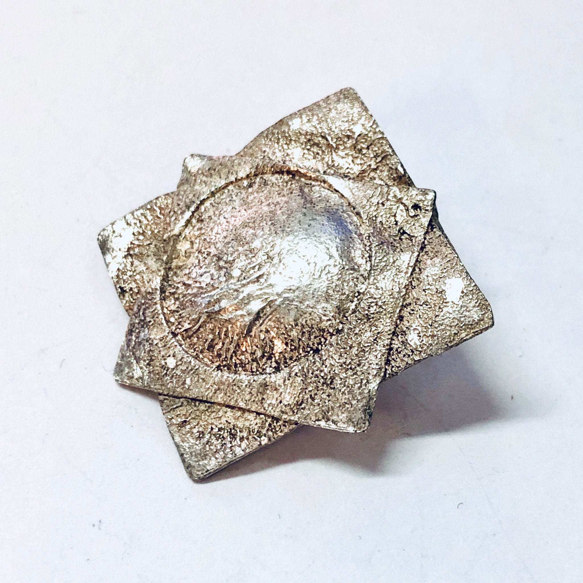 Silver Earrings, Vintage Earrings, Geometric Jewelry, Polansky Earrings, Statement Jewelry, Vintage Jewelry, Textured Silver, 925 Earrings