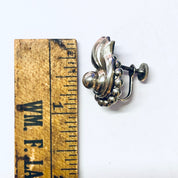 Vintage Earrings, Silver Earrings, Lisner Earrings, Lisner Jewelry, Screw Back Earrings, Unique Earrings, Vintage Jewelry, Funky Earrings