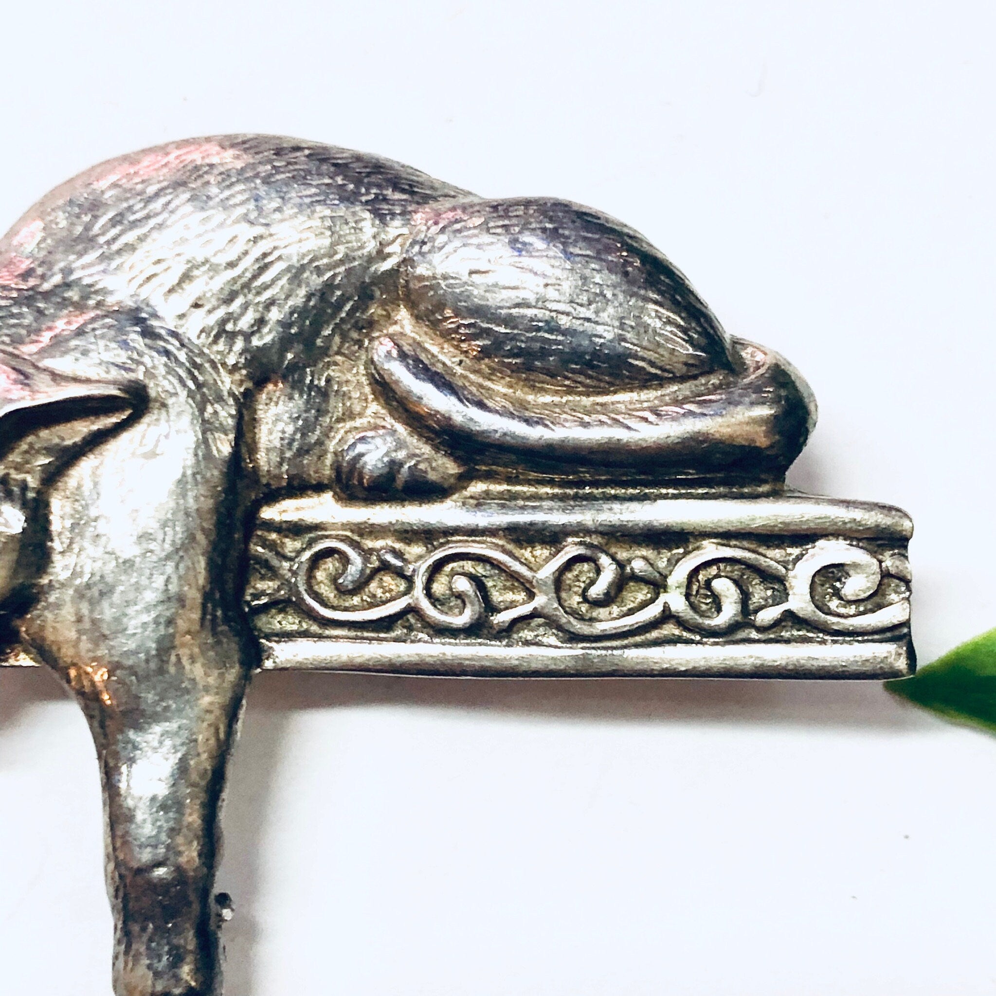 Vintage Brooch, Silver Brooch, Cat Brooch, Cat Pin, Cat Jewelry, Kitty Cat Pin, Cat Lover Gift, Vintage Jewelry, Animal Jewelry, Animal Pin
