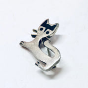 Vintage Brooch, Vintage Pin, Silver Pin, Cat Pin, Cat Brooch, Animal Jewelry, Cat Jewelry, Vintage Jewelry, Small Pin, Cat Lover Pin, 925