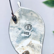 Vintage Brooch, Abalone Brooch, Leave Brooch, Vintage Pin, Silver Brooch, Silver Pin, Leaf Jewelry, Unique Pin, Shell Pin, 925 Brooch, Pin