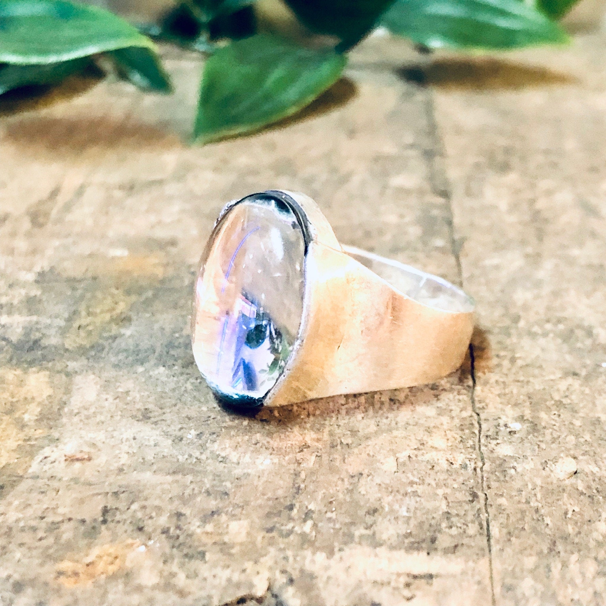 Vintage Ring, Silver Ring, Clear Stone, Vintage Jewelry, Unique Ring, Simple Ring, Everyday Jewelry, Unique Jewelry, 925 Ring, Ring for Mom