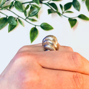 Vintage Ring, Silver Ring, Unique Jewelry, Vintage Jewelry, Statement Ring, Swirl Design, Big Ring, Statement Jewelry, Sleek Ring, 925 Ring