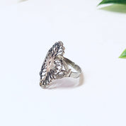 Vintage Ring, Silver Ring, Unique Jewelry, Vintage Jewelry, Cut Out Ring, Etched Silver Ring, Unique Ring, Antique Ring, 925 Ring,