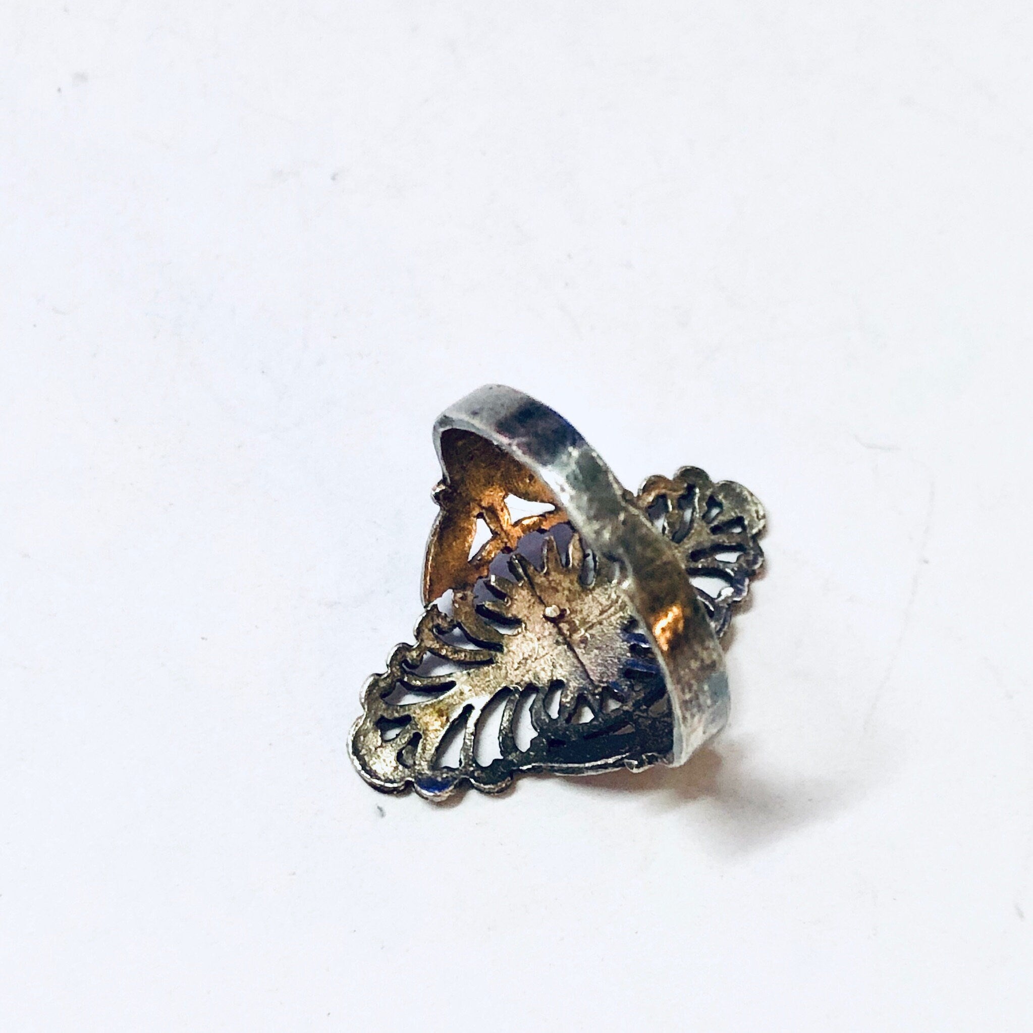 Vintage Ring, Silver Ring, Unique Jewelry, Vintage Jewelry, Cut Out Ring, Etched Silver Ring, Unique Ring, Antique Ring, 925 Ring,