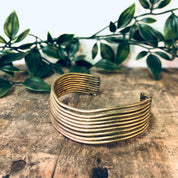 Vintage Bracelet, Brass Bracelet, Brass Cuff, Cuff Bracelet, Unique Jewelry, Vintage Jewelry, Brass Jewelry, Unique Bracelet, Multi Strand