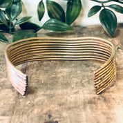 Vintage Bracelet, Brass Bracelet, Brass Cuff, Cuff Bracelet, Unique Jewelry, Vintage Jewelry, Brass Jewelry, Unique Bracelet, Multi Strand