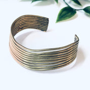 Vintage Bracelet, Brass Bracelet, Brass Cuff, Cuff Bracelet, Unique Jewelry, Vintage Jewelry, Brass Jewelry, Unique Bracelet, Multi Strand
