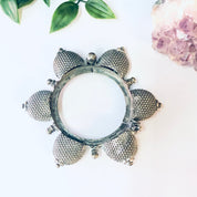 Vintage Bracelet, Silver Bracelet, Bangle Bracelet, India Bracelet, India Silver, Unique Jewelry, Statement Bracelet, Hinged Bracelet, 800