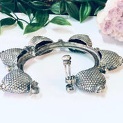 Vintage Bracelet, Silver Bracelet, Bangle Bracelet, India Bracelet, India Silver, Unique Jewelry, Statement Bracelet, Hinged Bracelet, 800