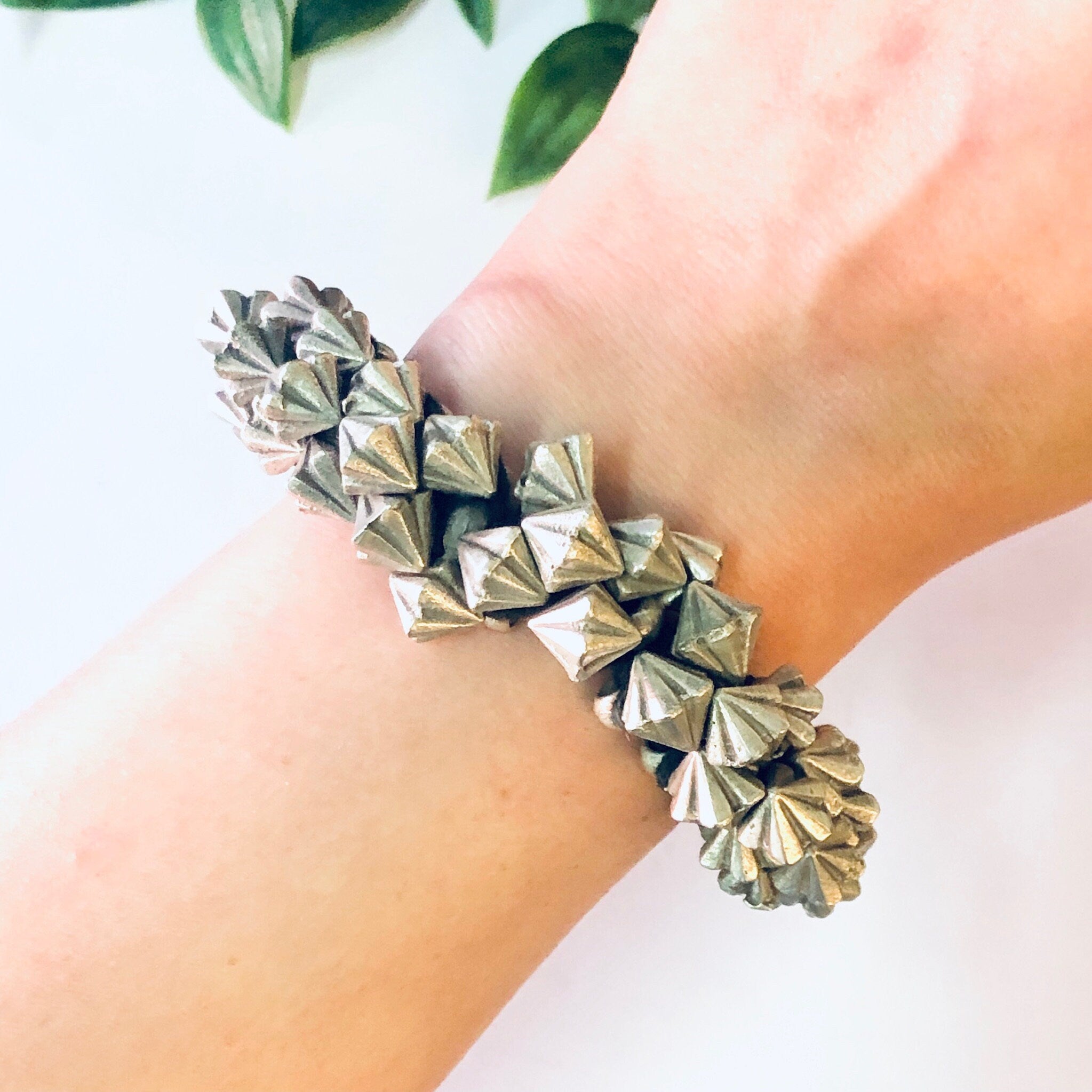Vintage Bracelet, Beaded Bracelet, India Silver, India Bracelet, Silver Beads, Unique Jewelry, Wrapped Bracelet, Vintage Jewelry, 925 Beads