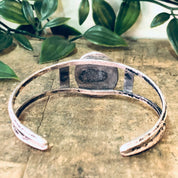 Vintage Bracelet, Cuff Bracelet, Vintage Cuff, Pewter Bracelet, Green Stone, Malachite Stone, Malachite Jewelry, Vintage Jewelry, Green