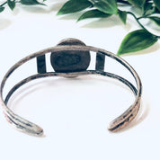 Vintage Bracelet, Cuff Bracelet, Vintage Cuff, Pewter Bracelet, Green Stone, Malachite Stone, Malachite Jewelry, Vintage Jewelry, Green