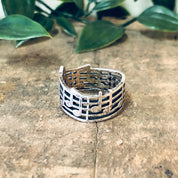 Vintage Ring, Silver Ring, Treble Clef Ring, Musical Note Ring, Musician Ring, Unique Jewelry, Vintage Jewelry, Thick Band Ring, Music Notes