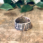 Vintage Ring, Silver Ring, Treble Clef Ring, Musical Note Ring, Musician Ring, Unique Jewelry, Vintage Jewelry, Thick Band Ring, Music Notes