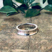 Vintage Ring, Silver Ring, Band Ring, Concave Band, Simple Jewelry, Sleek Ring, Wedding Band, Wedding Jewelry, Thin Band, Vintage Jewelry