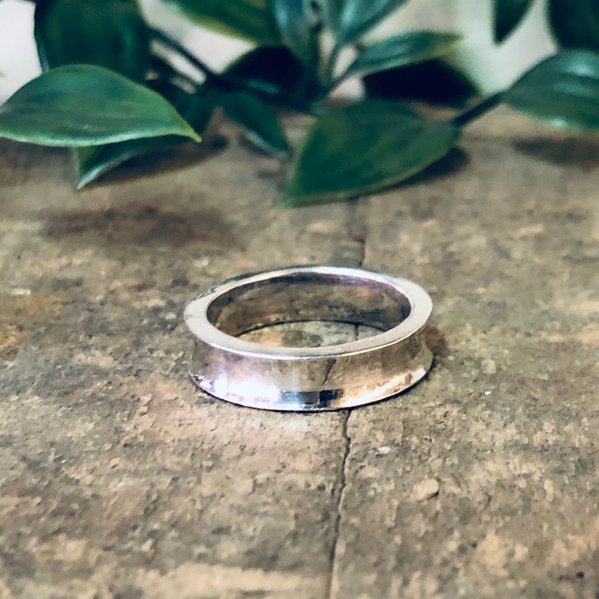 Vintage Ring, Silver Ring, Band Ring, Concave Band, Simple Jewelry, Sleek Ring, Wedding Band, Wedding Jewelry, Thin Band, Vintage Jewelry