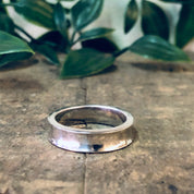 Vintage Ring, Silver Ring, Band Ring, Concave Band, Simple Jewelry, Sleek Ring, Wedding Band, Wedding Jewelry, Thin Band, Vintage Jewelry