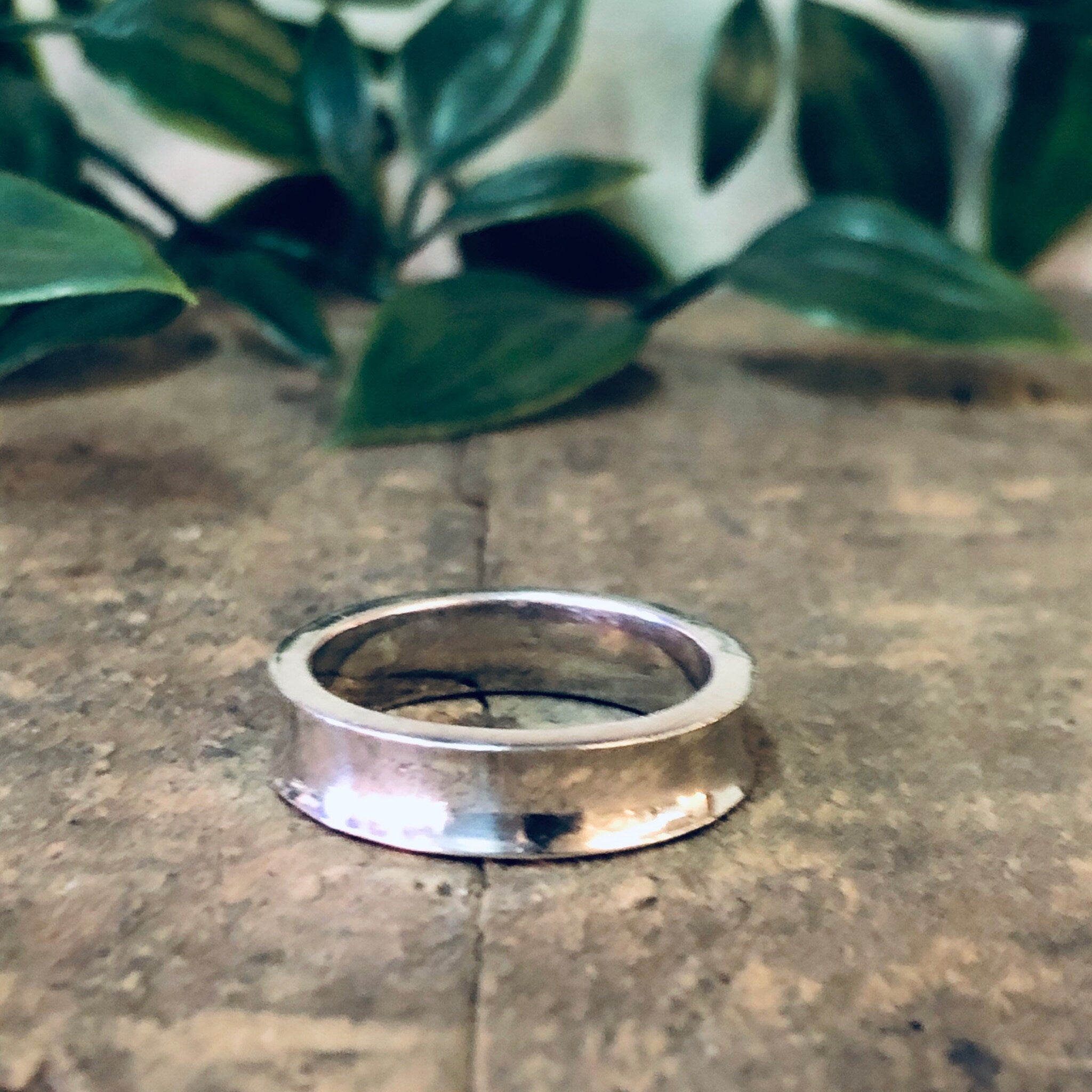 Vintage Ring, Silver Ring, Band Ring, Concave Band, Simple Jewelry, Sleek Ring, Wedding Band, Wedding Jewelry, Thin Band, Vintage Jewelry