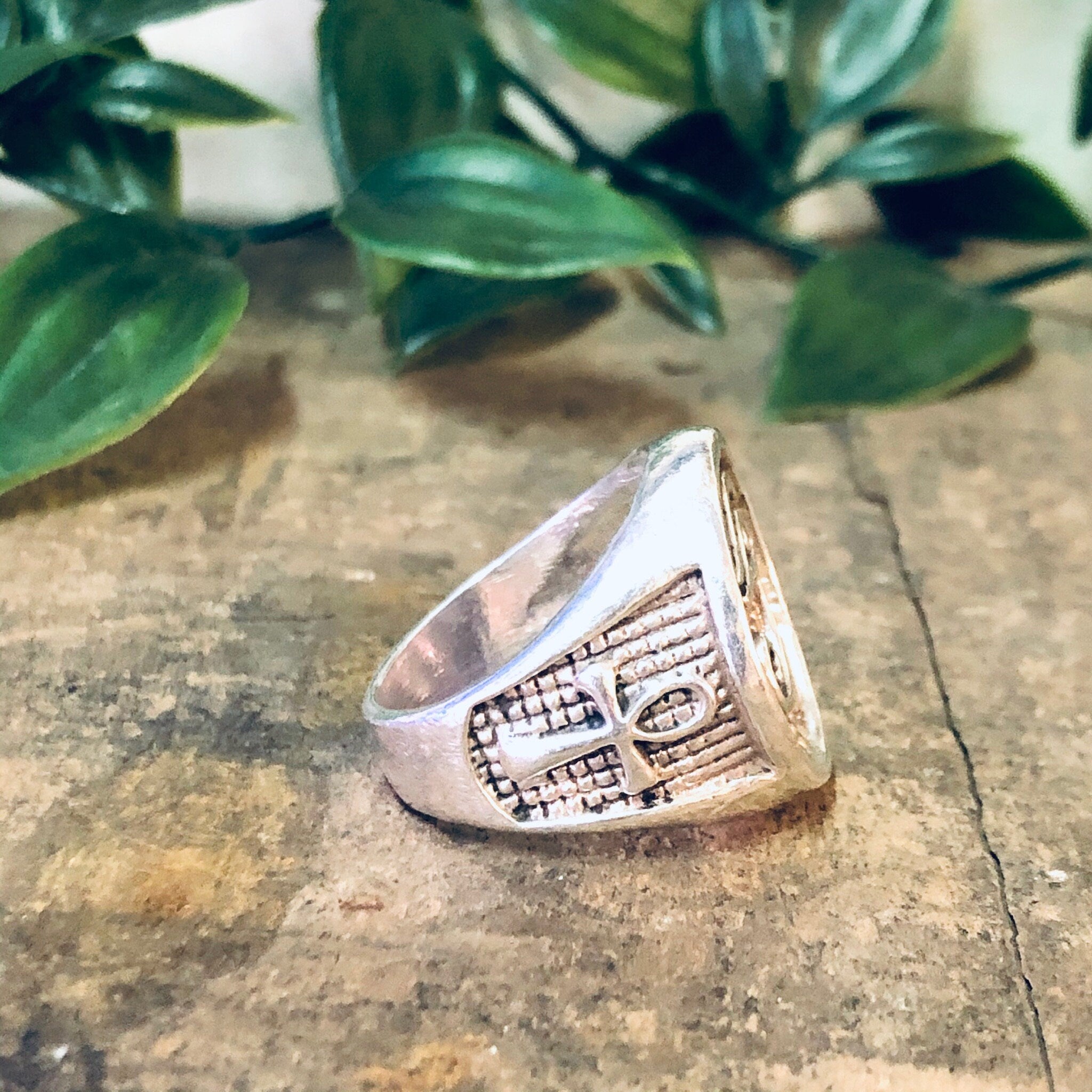 Vintage Ring, Silver Ring, Eye of Ra Ring, Ankh Ring, Egyptian Jewelry, Symbol of Life Ring, Silver Jewelry, Vintage Jewelry, Unique Ring,