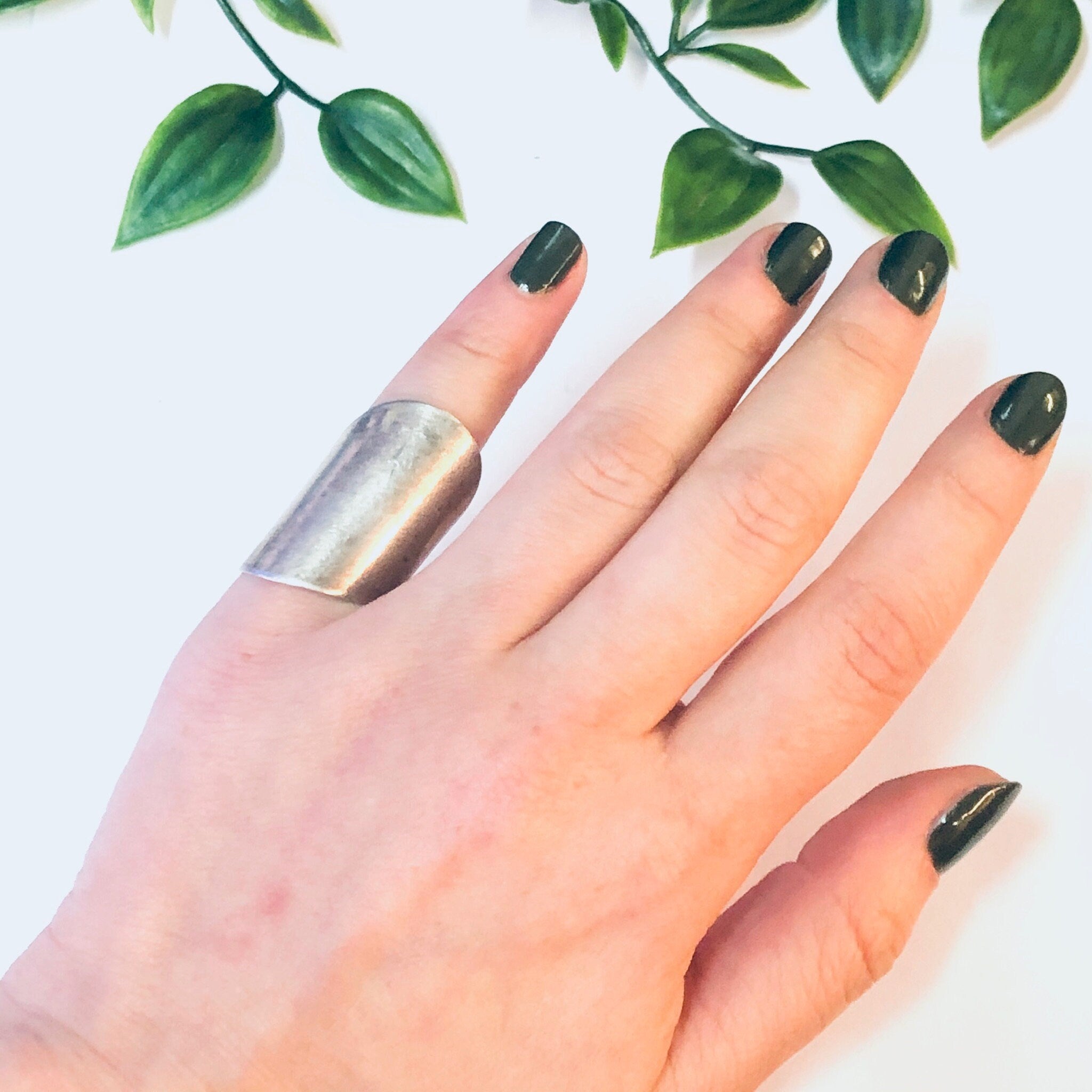 Vintage Ring, Silver Ring, Large Ring, Statement Jewelry, Unique Ring, Pinky Ring, Long Ring, Minimalist Jewelry, Sleek Ring, 925 Ring,