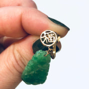 Vintage Earrings, Screw Back Earrings, 14K Gold Earrings, Yellow Gold, Jade Earrings, Jade and Gold, Green Jade Earrings, Unique Jewelry,