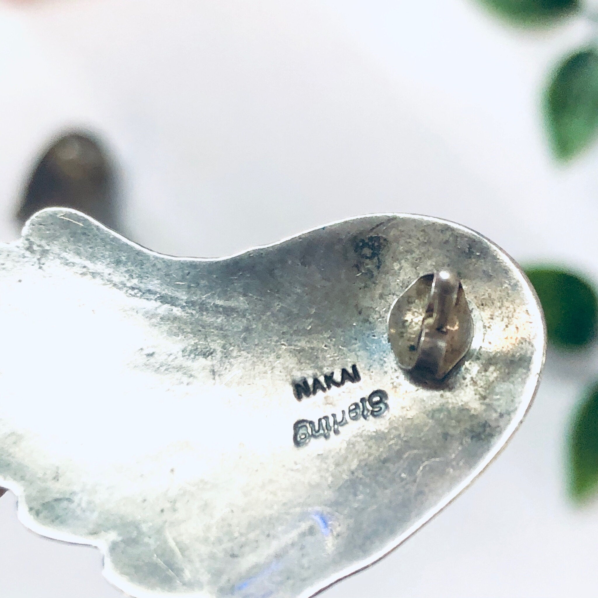 Vintage Earrings, Navajo Earrings, Nakai Earrings, Silver Earrings, Pink Earrings, Pink Stone, Vintage Jewelry, Silver and Pink, Pierced Ear