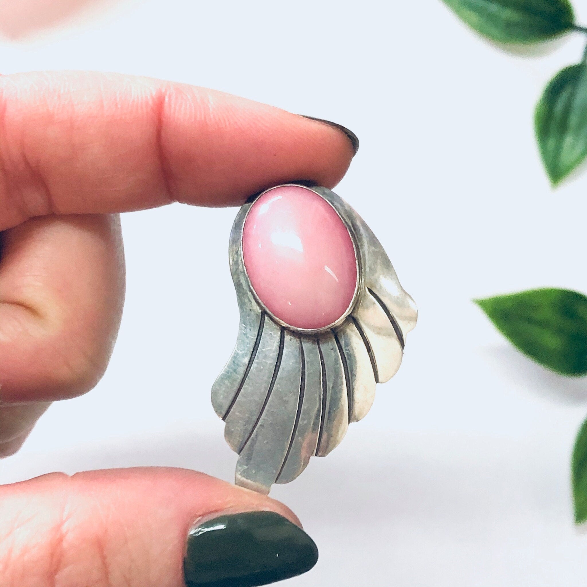 Vintage Earrings, Navajo Earrings, Nakai Earrings, Silver Earrings, Pink Earrings, Pink Stone, Vintage Jewelry, Silver and Pink, Pierced Ear