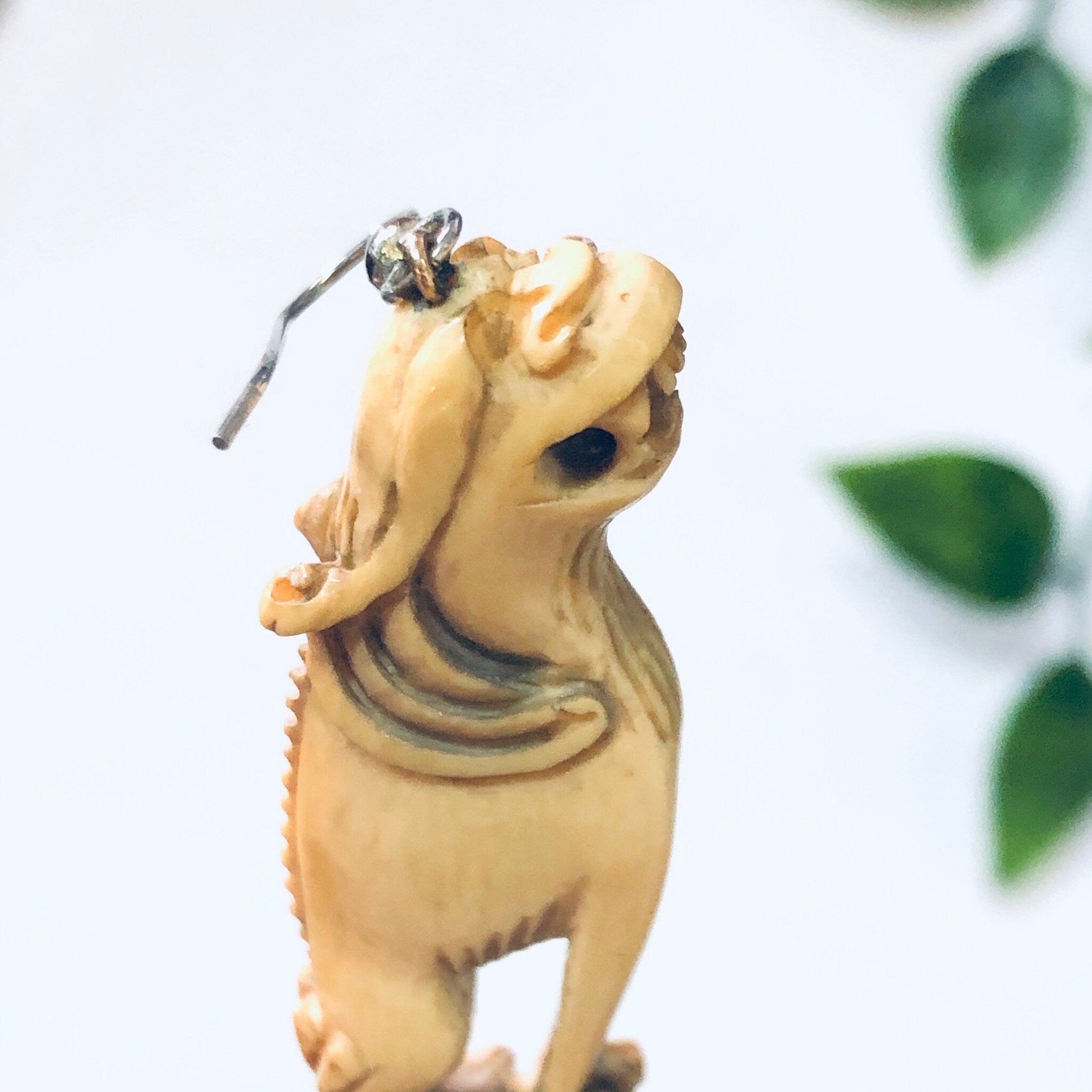 Antique Foo Dog Earrings, Antique Earrings, Vintage Earrings, Dangle Earrings, Foo Dogs, Claw Earrings, Unique Jewelry, Vintage Jewelry, Dog