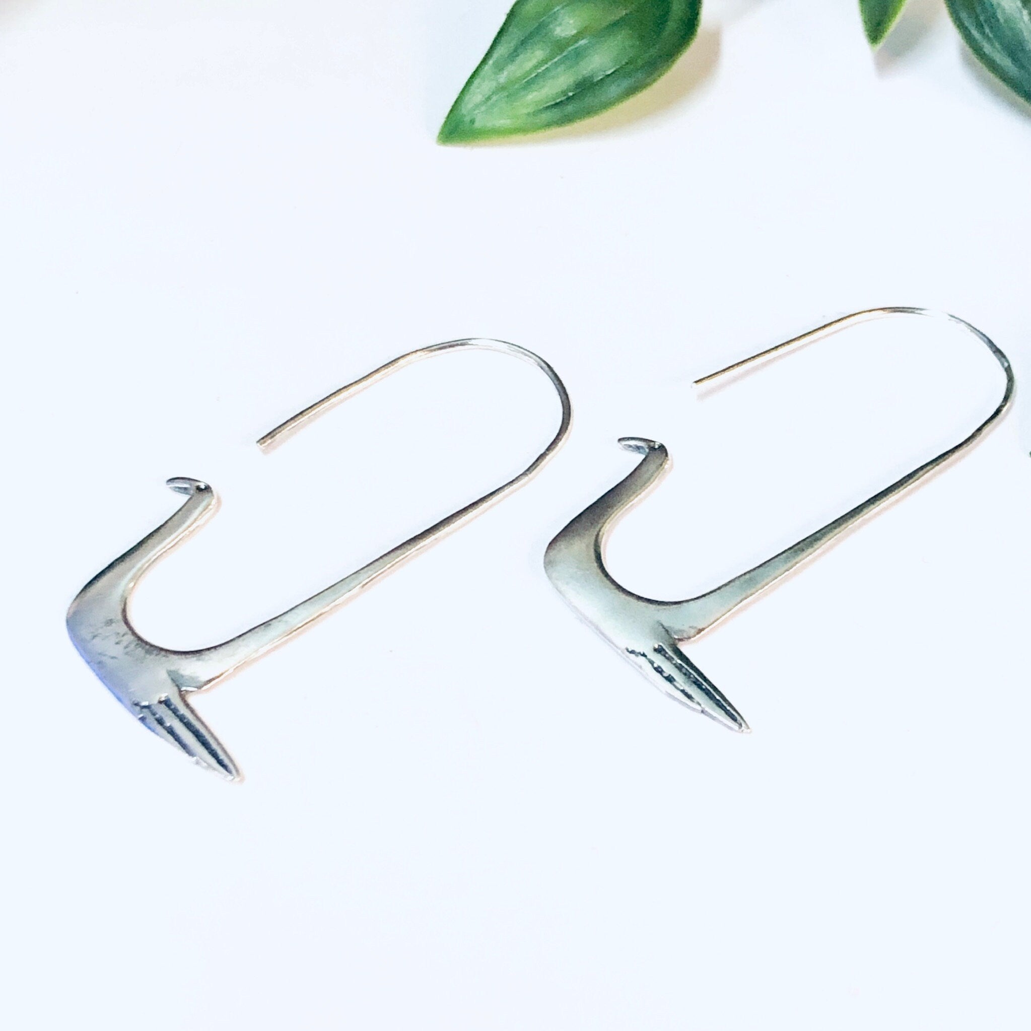 Vintage Earrings, Silver Earrings, Bird Earrings, Dangle Earrings, Unique Jewelry, Vintage Jewelry, Threaded Earrings, Pierced Ears, 925