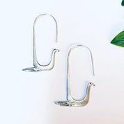 Vintage Earrings, Silver Earrings, Bird Earrings, Dangle Earrings, Unique Jewelry, Vintage Jewelry, Threaded Earrings, Pierced Ears, 925