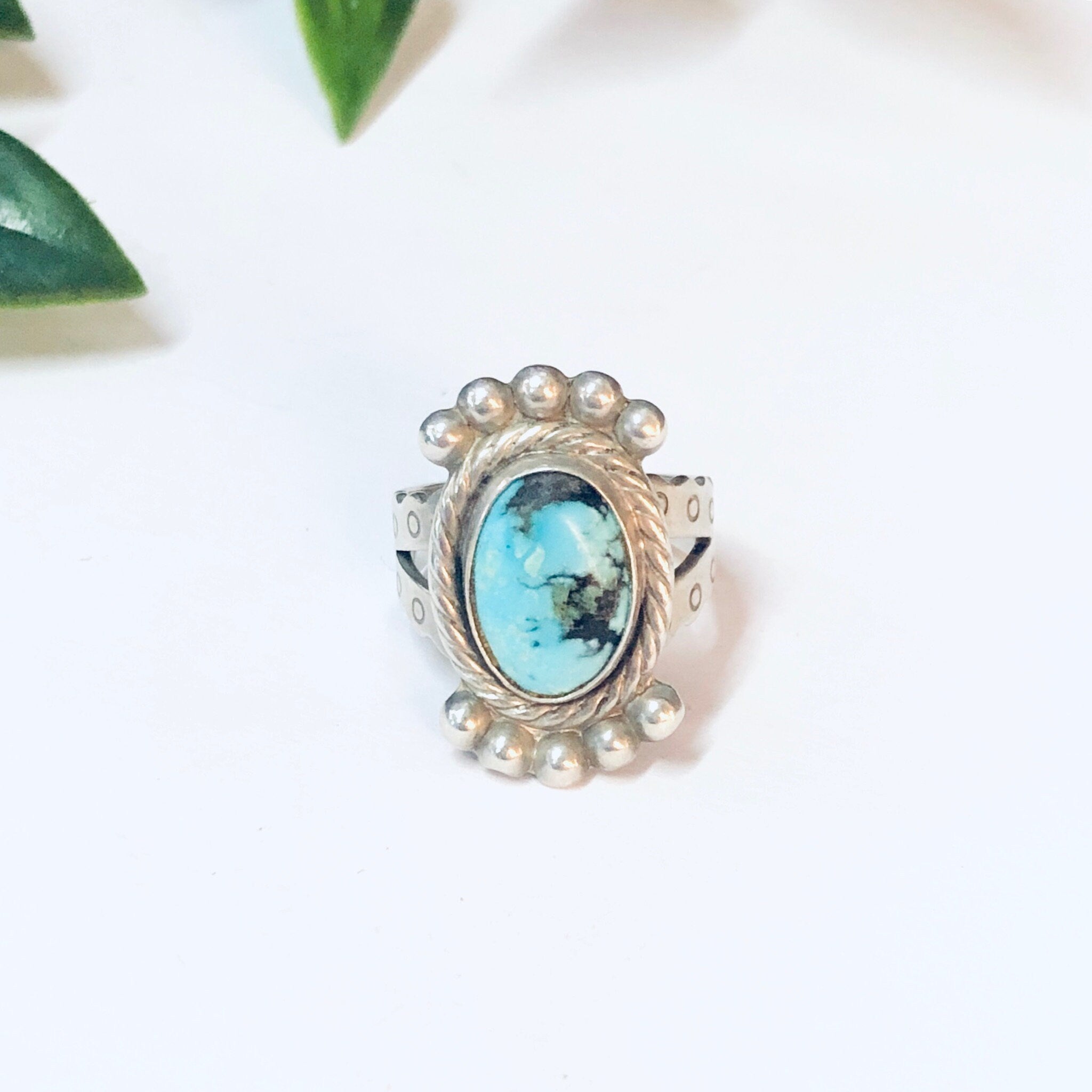 Vintage Ring, Silver Ring, Turquoise Jewelry, Unique Jewelry, Blue Jewelry, Blue and Silver, Statement Jewelry, Vintage Jewelry, 925 Ring