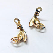 Vintage Brooch, Clip On Earrings, Napier Set, Sterling Silver Napier, Vermeil Napier Pin, Leaf Jewelry, Leaf Brooch, Silver Napier, Vermeil