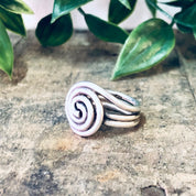 Vintage Ring, Silver Ring, Swirl Ring, Unique Jewelry, Statement Jewelry, Vintage Jewelry, Modernist Ring, Boho Style, Bohemian Jewelry, 925