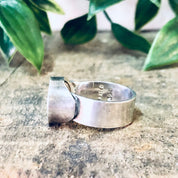 Vintage Ring, Silver Ring, Swirl Design Ring, Modernist Jewelry, Vintage Jewelry, Statement Ring, Boho Style, Thick Band Ring, Bohemian 925