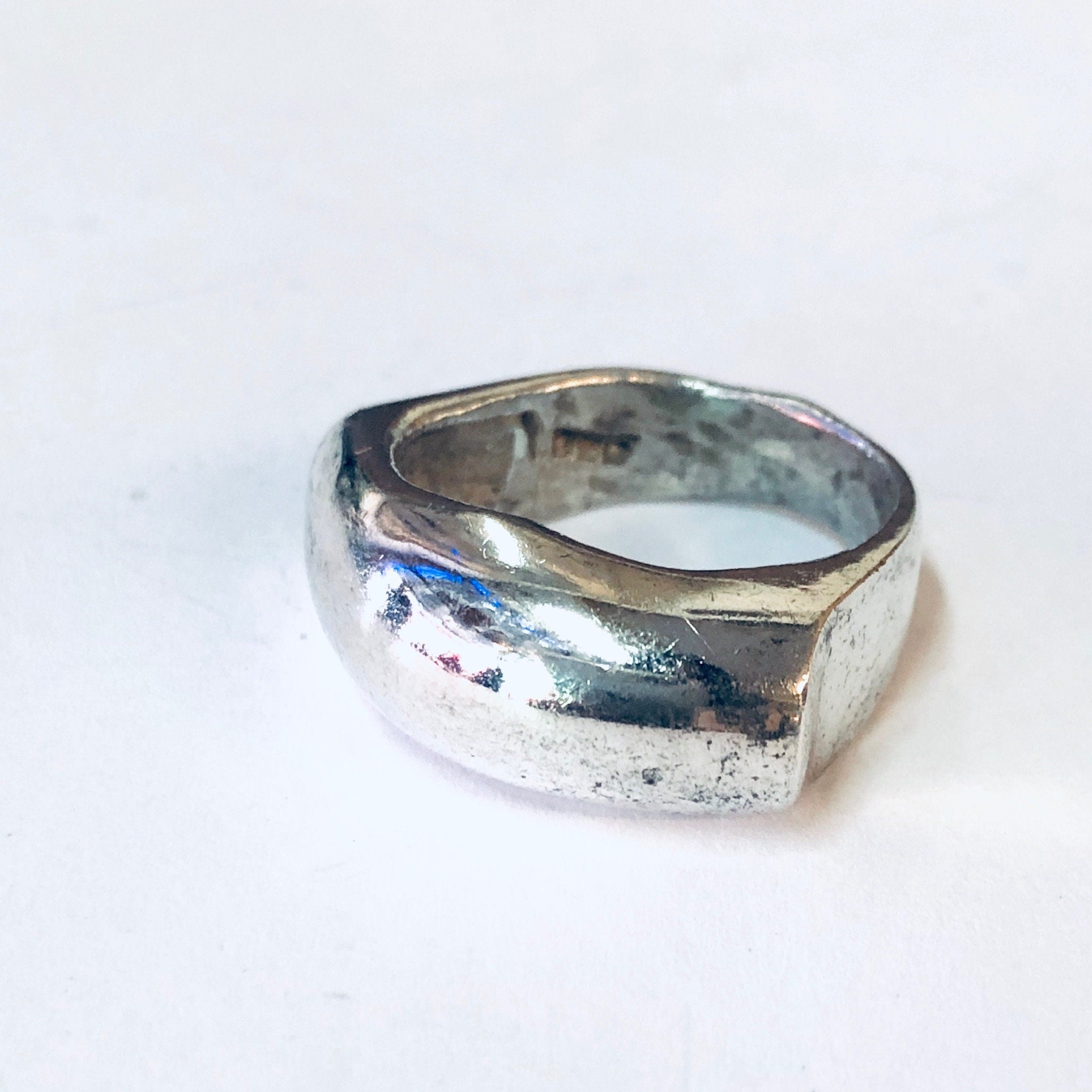 Vintage Ring, Silver Ring, Vintage Jewelry, Simple Ring, Abstract Jewelry, Modernist Ring, Modern Style, Statement Ring, Unique Ring, 925