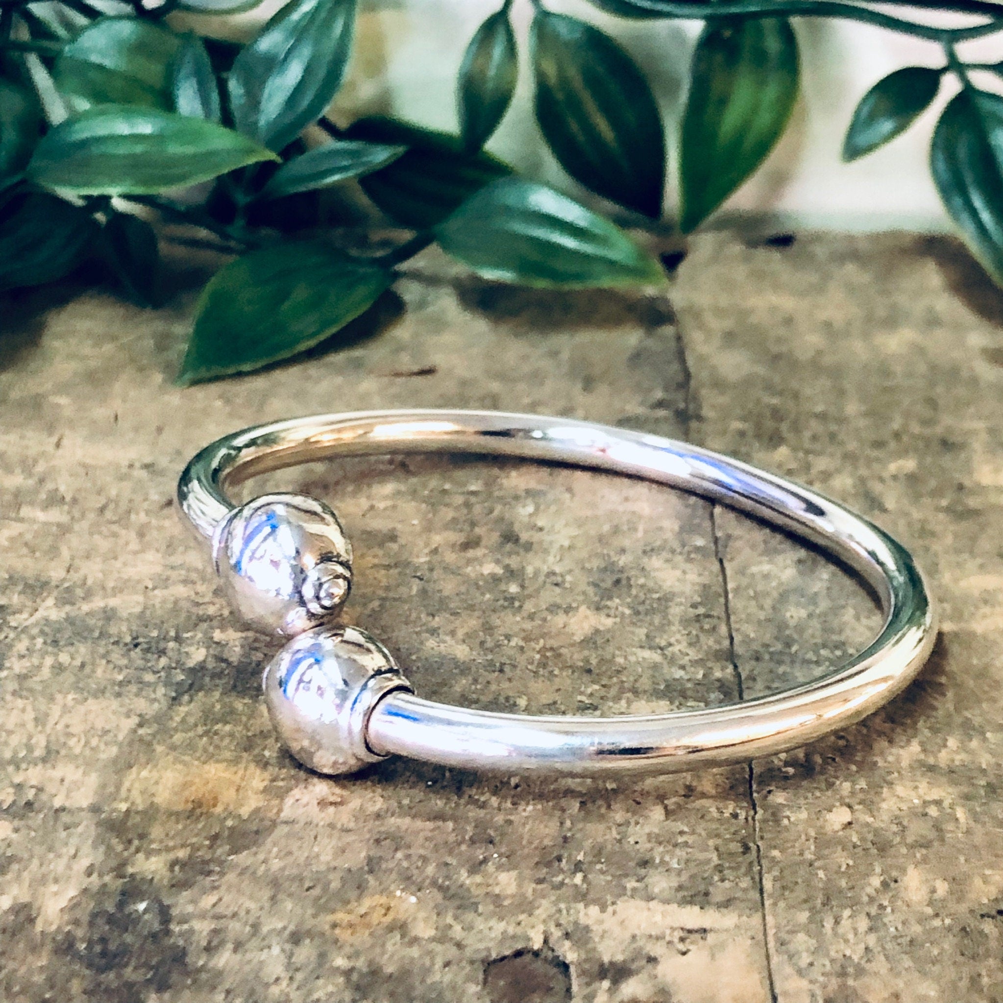 Vintage Bracelet, Silver Bracelet, Bangle Bracelet, Unique Jewelry, Wrap Bracelet, Cuff Bracelet, Twist Bangle, Simple Jewelry, 925 Bracelet