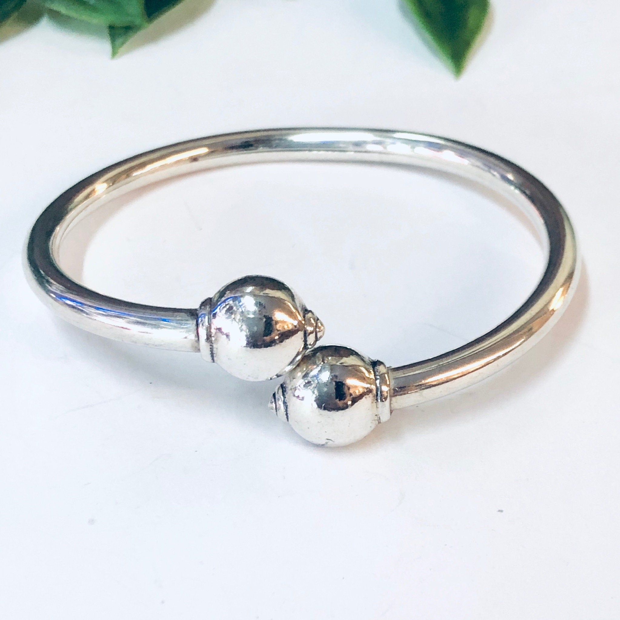 Vintage Bracelet, Silver Bracelet, Bangle Bracelet, Unique Jewelry, Wrap Bracelet, Cuff Bracelet, Twist Bangle, Simple Jewelry, 925 Bracelet