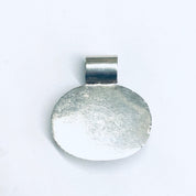 Tigers Eye Pendant, Vintage Silver Pendant, Tigers Eye Jewelry, Vintage Necklace Charm, Oval Shape Pendant