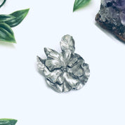 Seagull Pewter Brooch, Pewter Pin, Vintage Flower Brooch, Floral Jewelry, 1994 Seagull Pewter, Vintage Pewter Pin