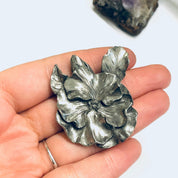 Seagull Pewter Brooch, Pewter Pin, Vintage Flower Brooch, Floral Jewelry, 1994 Seagull Pewter, Vintage Pewter Pin