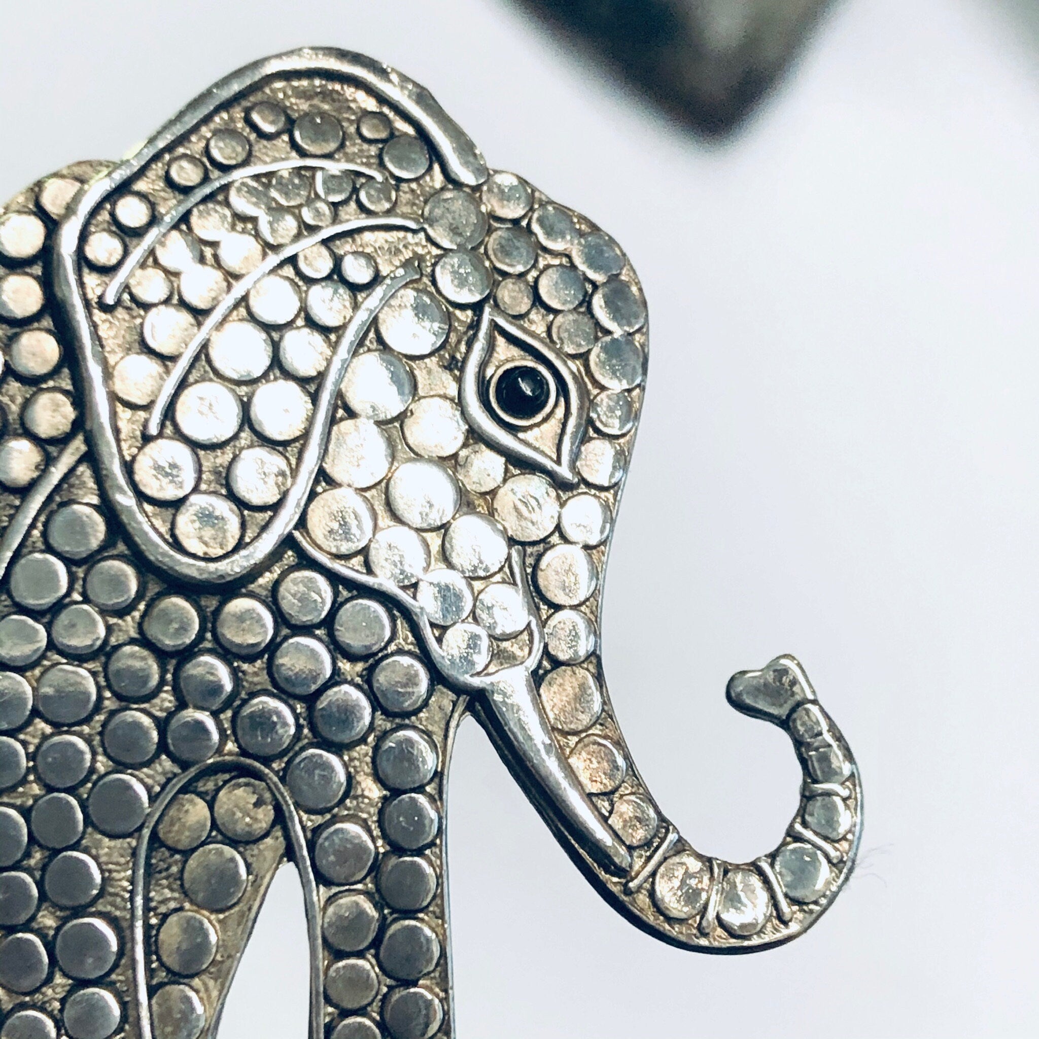 Elephant Brooch, Darlene Elephant Pin, Animal Jewelry, Lucky Elephant, Vintage Elephant Pin, Animal Lover Gift