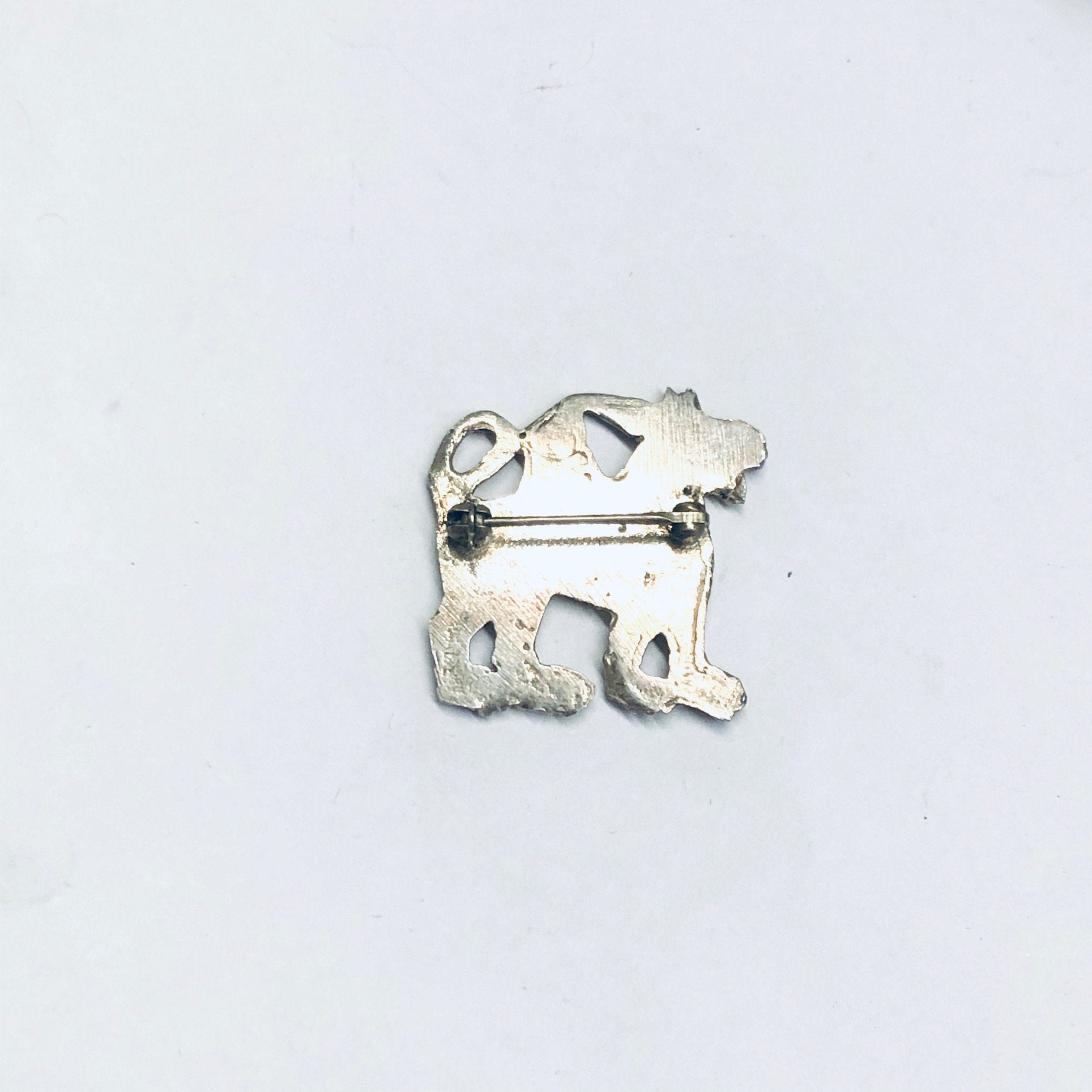 Vintage Animal Pin, Small Silver Brooch, Vintage Silver Jewelry, Animal Jewelry, Unique Pin, Winged Animal