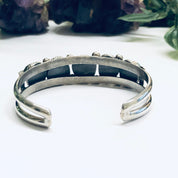 Vintage Turquoise Bracelet, Turquoise Cuff Bracelet, Silver and Turquoise Bracelet, Blue Turquoise Stones