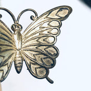 Beau Sterling Butterfly Pin, Vintage Butterfly Brooch, Silver Butterfly Jewelry, Insect Jewelry
