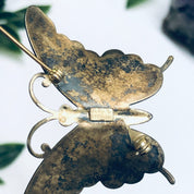 Beau Sterling Butterfly Pin, Vintage Butterfly Brooch, Silver Butterfly Jewelry, Insect Jewelry