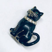 Black Cat Pin, Vintage Cat Brooch, Kitty Cat Jewelry, Animal Jewelry, Gift for Cat Lady, Cat Lady Jewelry, Monet Pin